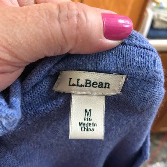 LL Bean Men’s Wicked Soft Cotton Cashmere Roll Neck Pullover Sweater - M - Picture 14 of 14